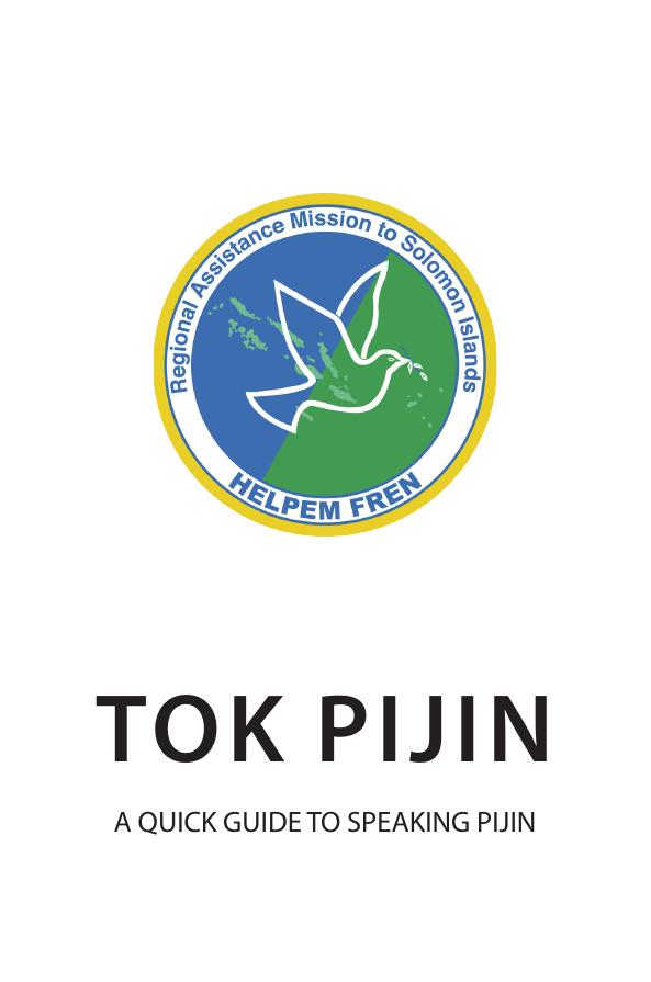 Scanned page 1 of Tok Pijin